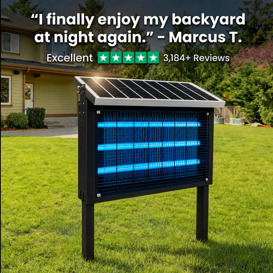 The Solar Bug Zapper For Bug-Free Outdoor Nights