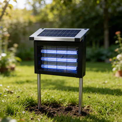 The Solar Bug Zapper For Bug-Free Outdoor Nights