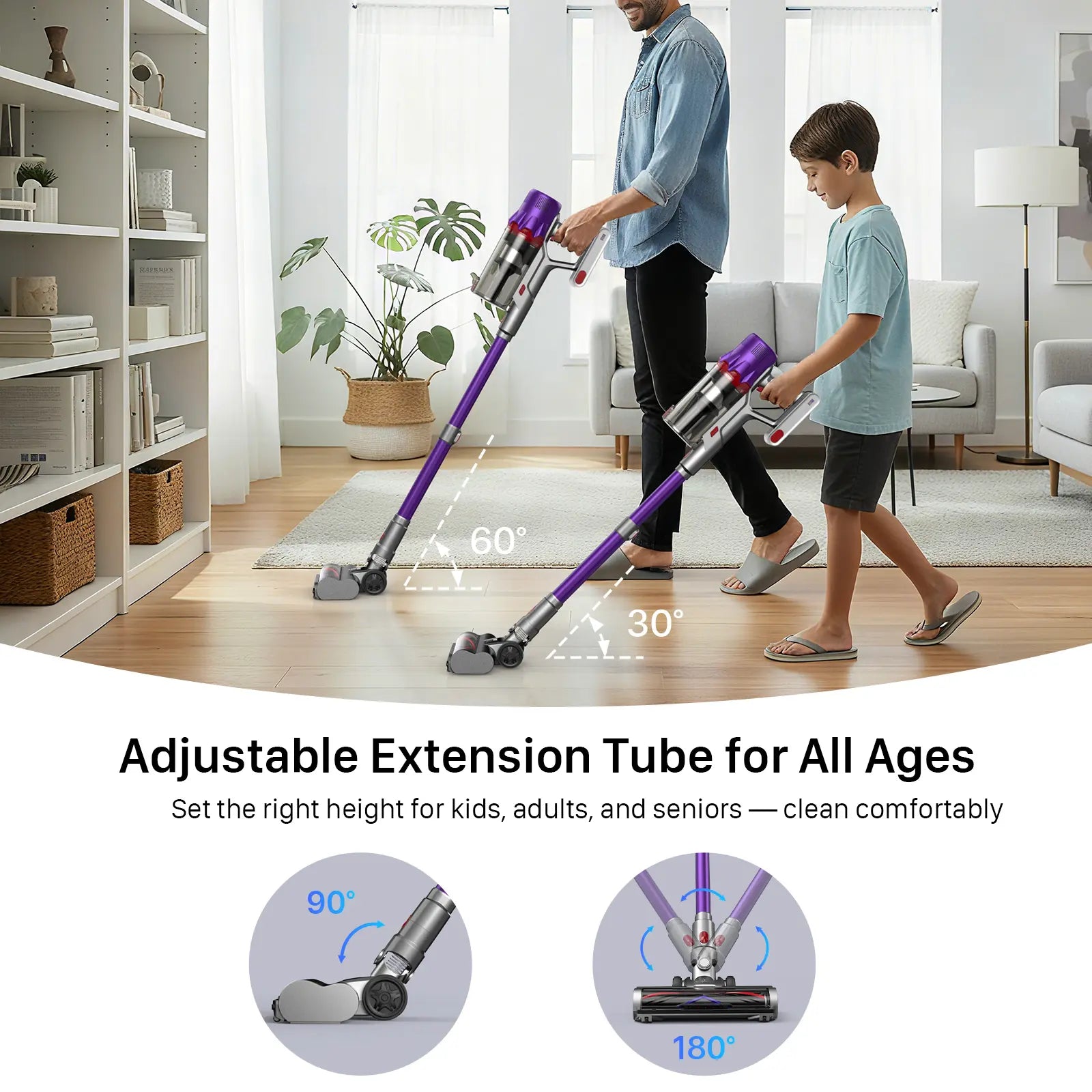 Cordless Vacuum Cleaner — 45-Min Runtime & 33,000 Pa Suction