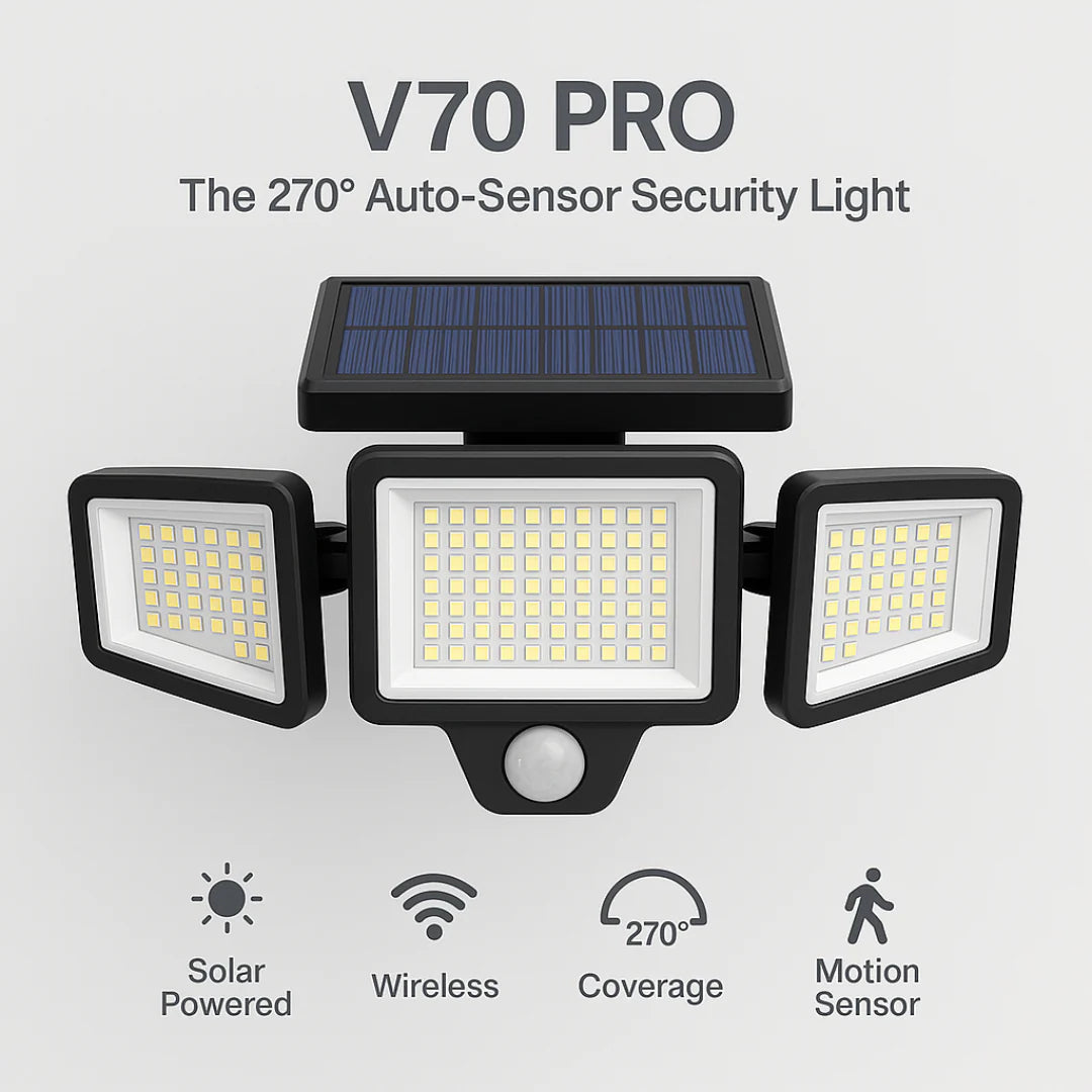 V70 PRO | The 270° Auto-Sensor Security Light