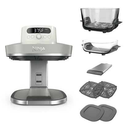 Ninja Crispi Pro 6-in-1 Glass Air Fryer in Ash Gray