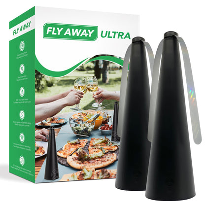 Fly Away Tabletop Fly Fans - Repel Flies and Other Flying Pests Away from Food & Drinks