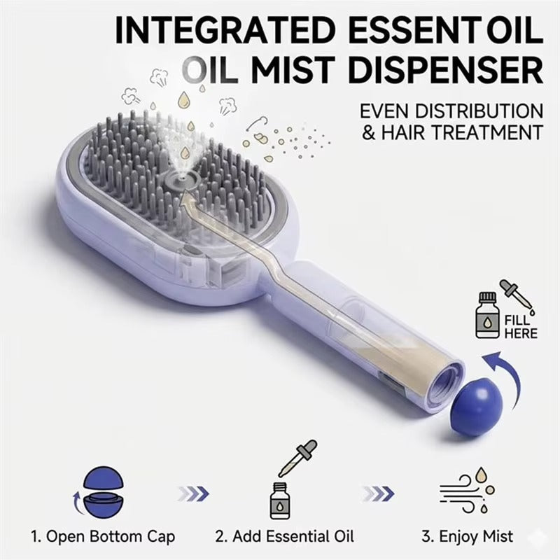 Lumé Air Spray Comb | Einmal gleiten. Sprühen, Entwirren, Glanz – Fertig.